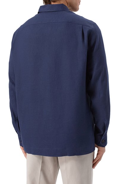 Льняная рубашка BRUNELLO CUCINELLI, арт. MM6950648, фото 4