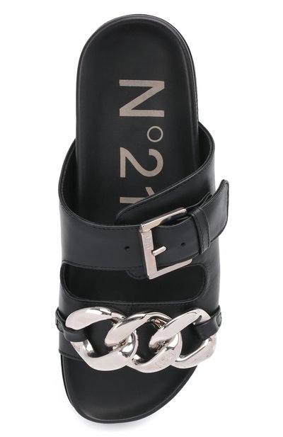 Кожаные шлепанцы N21, арт. 21ECPXNV10155/FUSSBET, фото 5