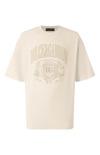 Мужская хлопковая футболка DOLCE & GABBANA, арт. G8SH6Z/G702H