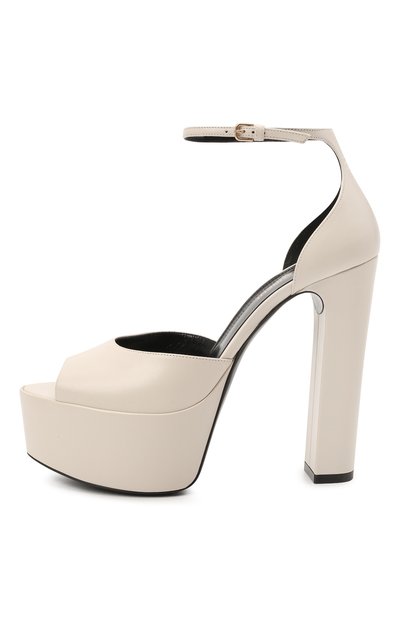 Кожаные босоножки jodie SAINT LAURENT, арт. 650258/1ZJ00, фото 3