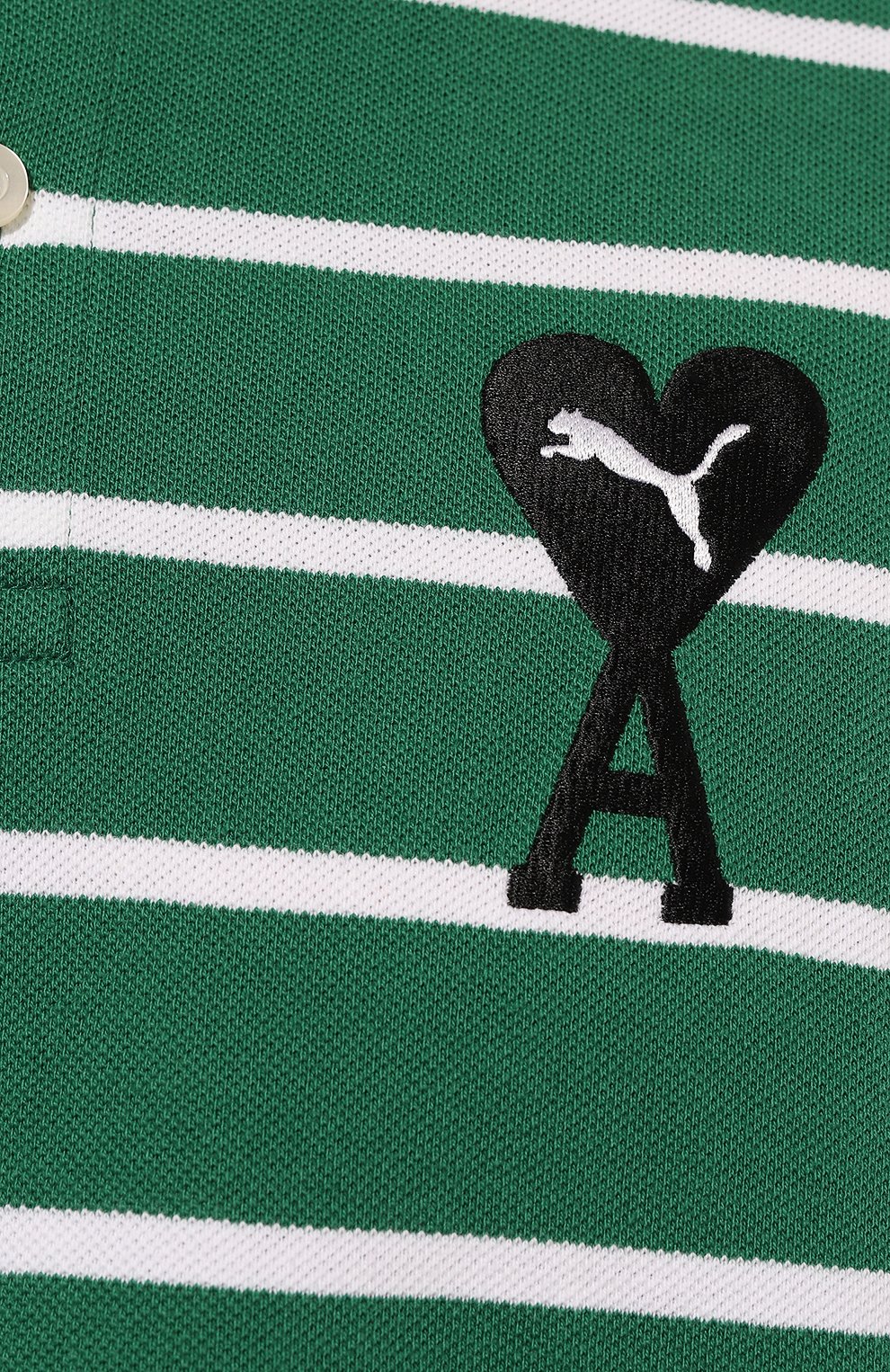 Хлопковое поло puma x ami PUMA, арт. 53406796, фото 5