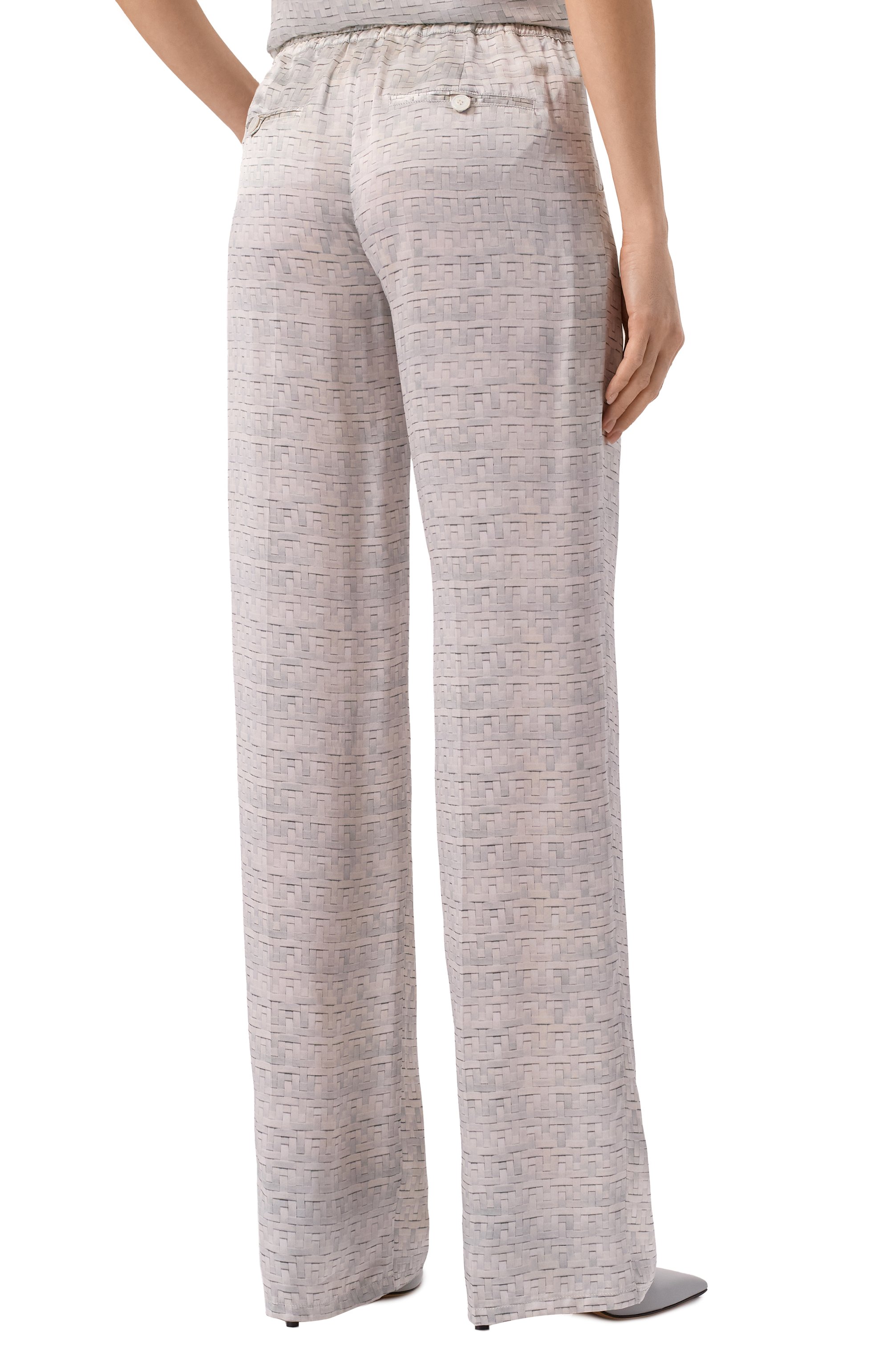 Атласные брюки KITON, арт. D48122K0926E01, фото 4