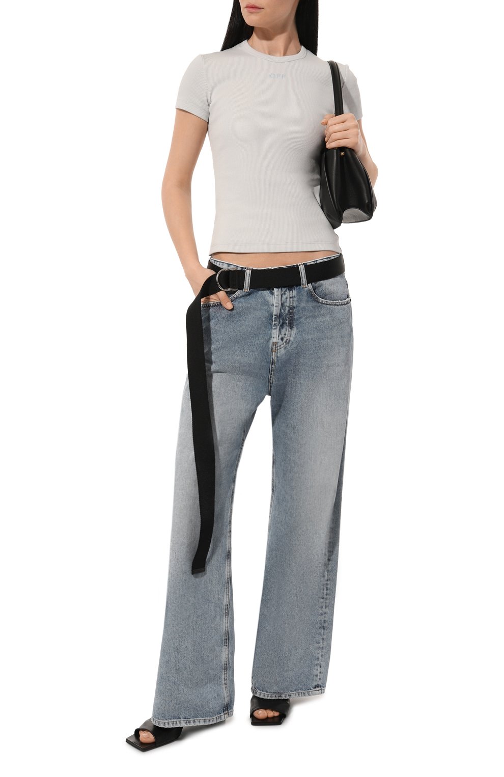 Хлопковая футболка OFF-WHITE, арт. 0WAA065S24JER001, фото 2