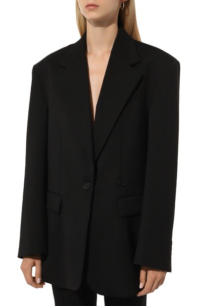 Шерстяной жакет P.A.R.O.S.H. черного цвета по цене 99500 руб., арт. D420326, фото 3 Шерстяной жакет P.A.R.O.S.H., арт. D420326, фото 3