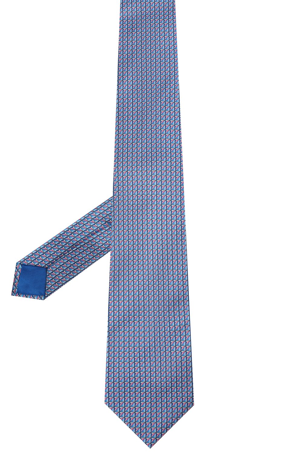 Шелковый галстук ZILLI голубого цвета по цене 25800 руб., арт. 50588/TIES, фото 2 Шелковый галстук ZILLI, арт. 50588/TIES, фото 2