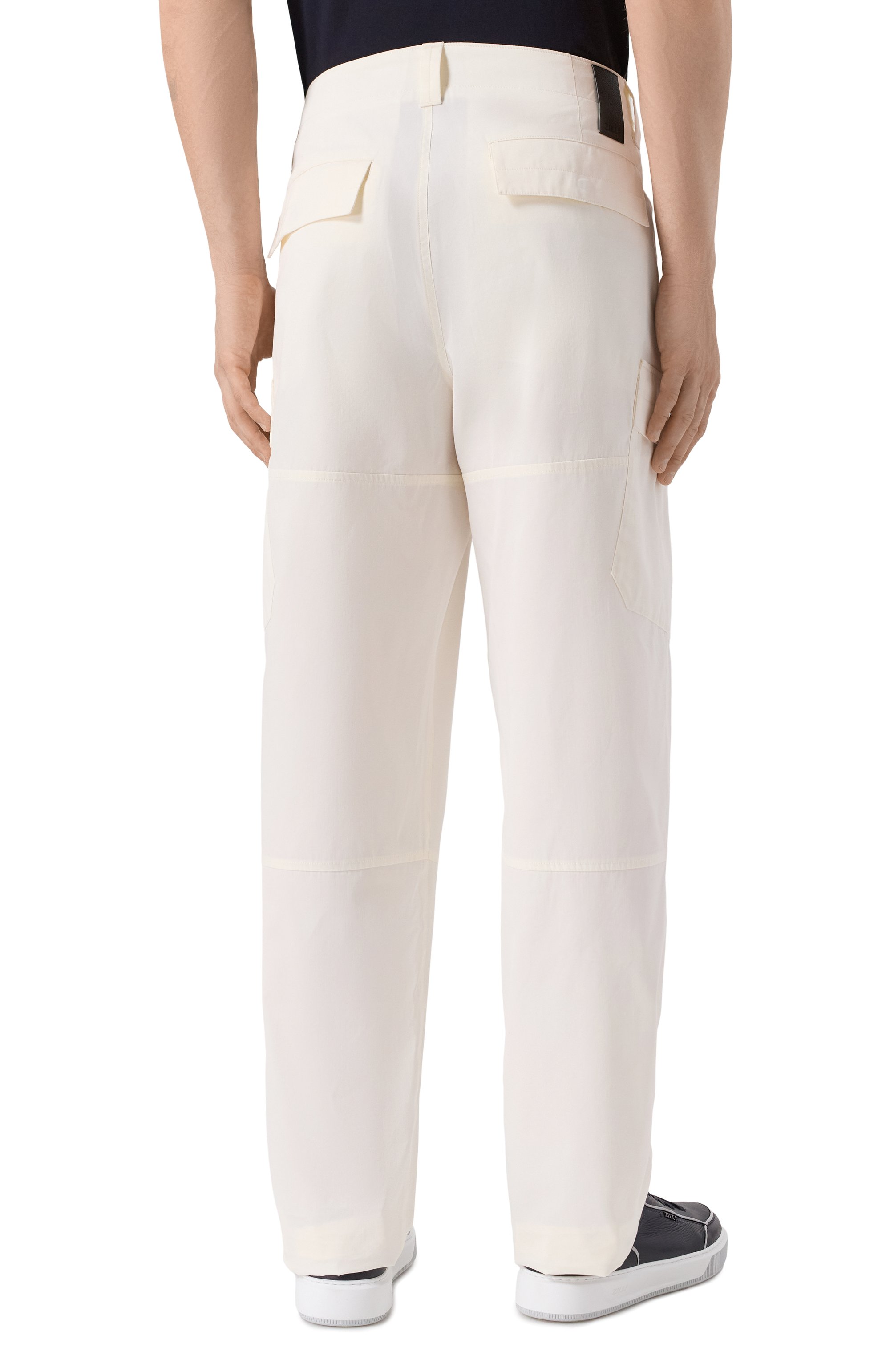 Брюки-карго из хлопка и шелка ZILLI, арт. CPPT09M010790043U, фото 4