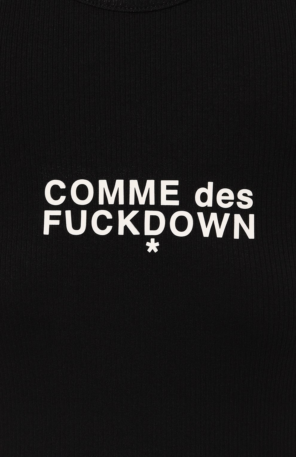 Хлопковое платье COMME DES FUCKDOWN черного цвета по цене 8280 руб., арт. CFABW00027, фото 5 Хлопковое платье COMME DES FUCKDOWN, арт. CFABW00027, фото 5