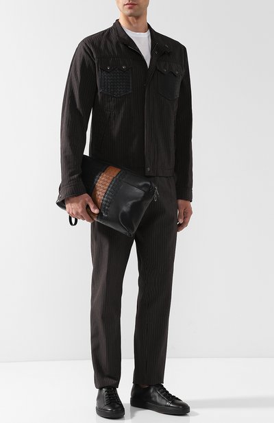 Кожаная сумка для документов с плетением intrecciato BOTTEGA VENETA, арт. 507992/VA100, фото 2