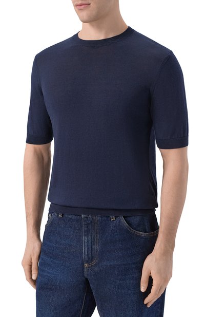 Джемпер из шелка и хлопка ANDREA CAMPAGNA, арт. M5425-1033, фото 3