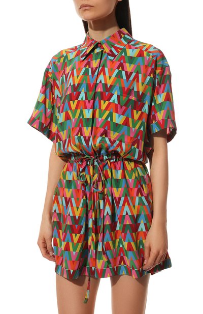 Шелковый комбинезон VALENTINO, арт. XB3VE1S26VW, фото 3