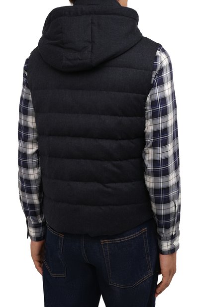 Пуховый жилет KIRED темно-синего цвета по цене 140500 руб., арт. WKISHBW7405008000, фото 4 Пуховый жилет KIRED, арт. WKISHBW7405008000, фото 4