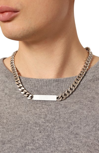 Цепь MM6 серебряного цвета по цене 41750 руб., арт. SM6UU0064 SV0235, фото 2 Цепь MM6, арт. SM6UU0064 SV0235, фото 2