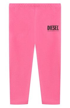 Детские хлопковые легинсы DIESEL розового цвета, арт. K00457/00YI9 | Фото 1 (Материал сплава: Проставлено; Нос: Не проставлено; Материал внешний: Хлопок)