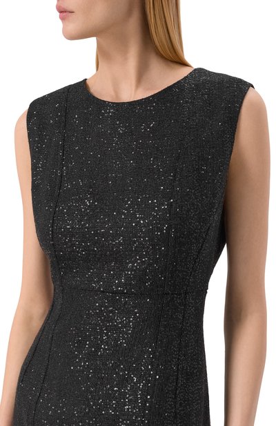 Платье с отделкой пайетками KITON, арт. D56325K0937, фото 4
