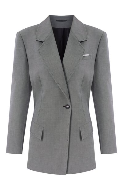 Женский жакет из шерсти и хлопка THE ATTICO, арт. 260WCG00093/WWC002AA