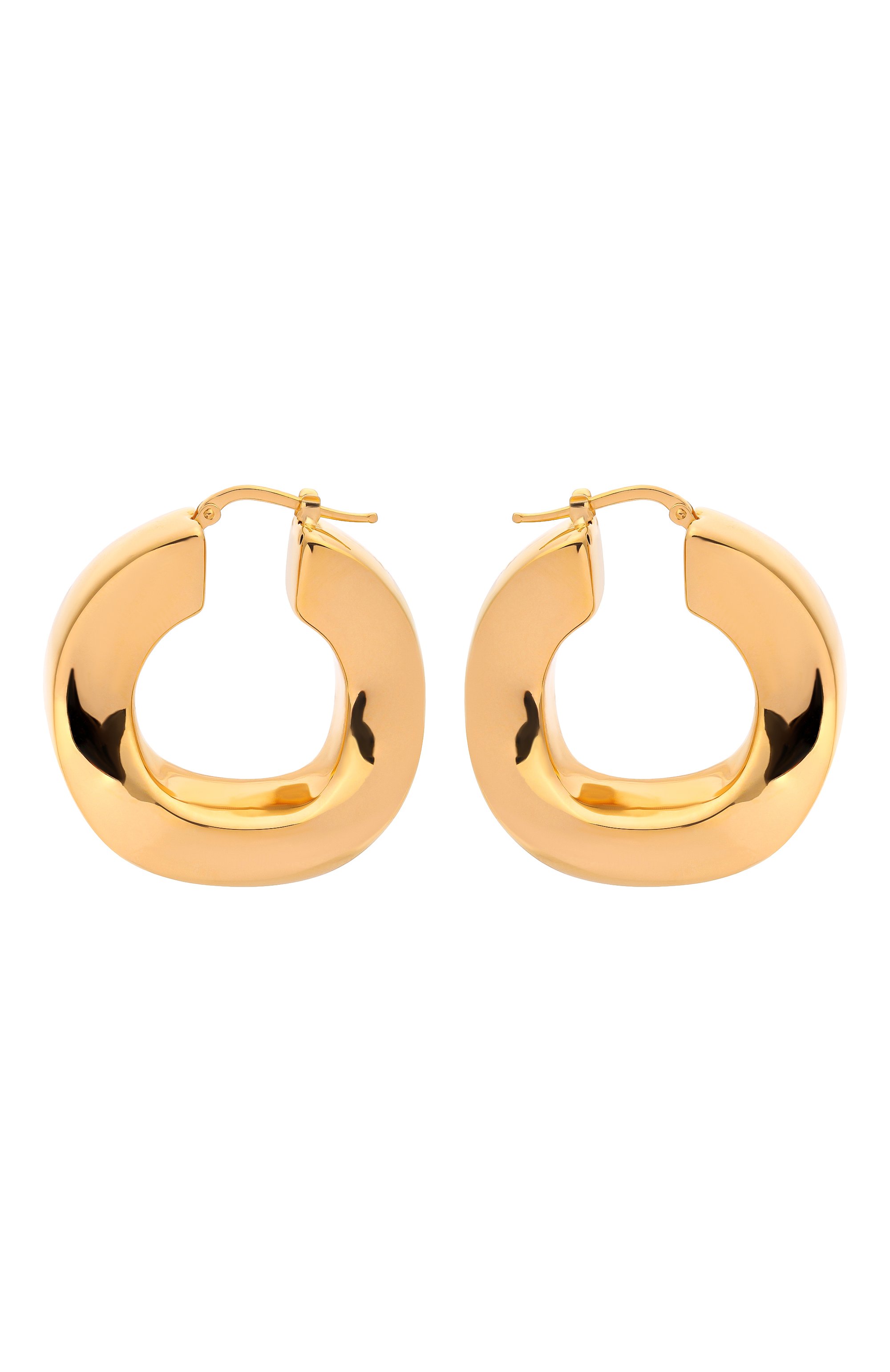 Серьги JIL SANDER золотого цвета по цене 84350 руб., арт. J11VG0342/P7009, фото 1 Серьги JIL SANDER, арт. J11VG0342/P7009, фото 1