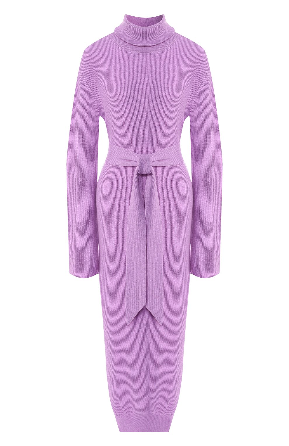 Платье с поясом NANUSHKA, арт. CANAAN_LAVENDER_CASHMERE BLEND RIB CASHMERE BLEND, фото 1