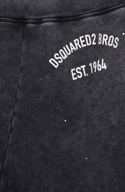 Хлопковые шорты DSQUARED2 темно-серого цвета по цене 22950 руб., арт. DQ3202/D0AG9, фото 3 Хлопковые шорты DSQUARED2, арт. DQ3202/D0AG9, фото 3