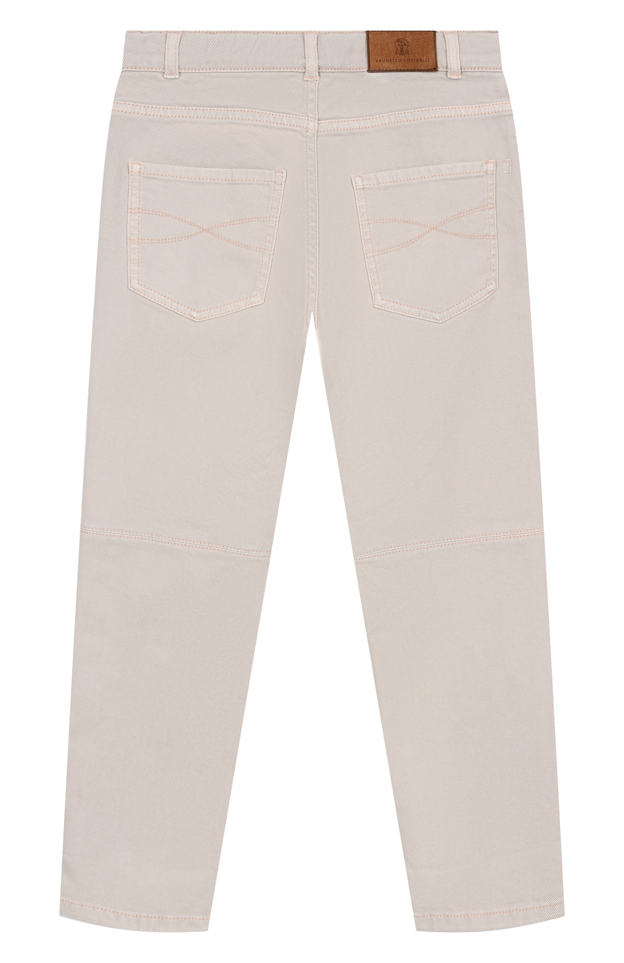 Джинсы BRUNELLO CUCINELLI светло-бежевого цвета по цене 46400 руб., арт. B277PD310B, фото 2 Джинсы BRUNELLO CUCINELLI, арт. B277PD310B, фото 2