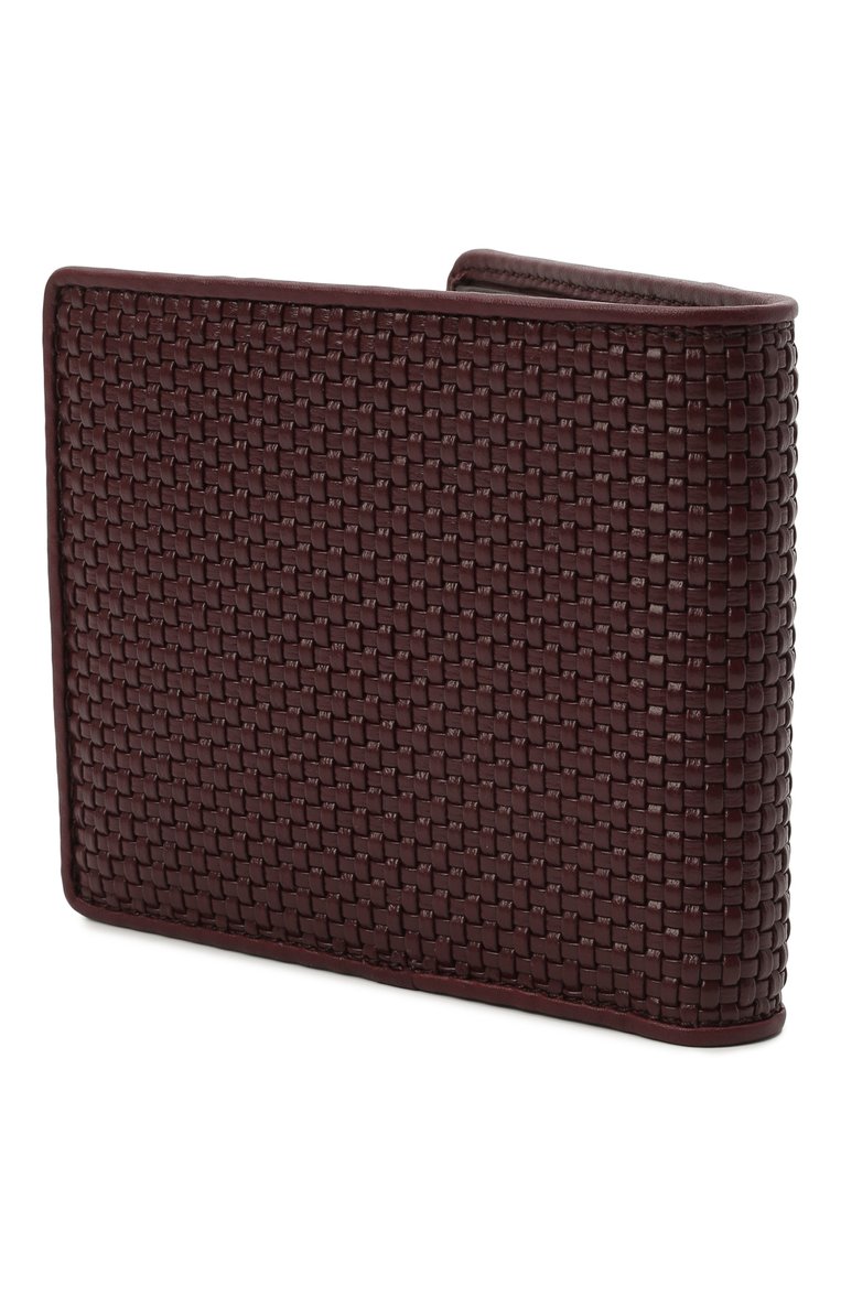 Мужской кожаное портмоне ZEGNA бордового цвета, арт. LHPTT-E1155P | Фото 2 (Материал: Натуральная кожа; Нос: Не проставлено; Материал сплава: Проставлено)