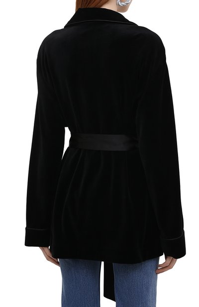 Хлопковый жакет ERMANNO SCERVINO черного цвета по цене 103000 руб., арт. D394I600IGS, фото 4 Хлопковый жакет ERMANNO SCERVINO, арт. D394I600IGS, фото 4