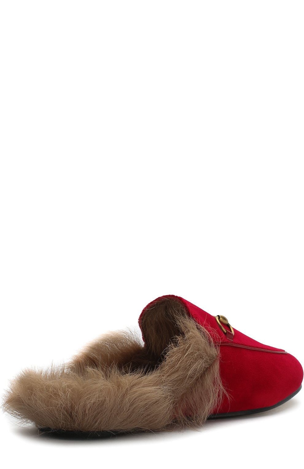 Бархатные сабо princetown с пряжкой-трензелем GUCCI, арт. 448657/K4D50, фото 4