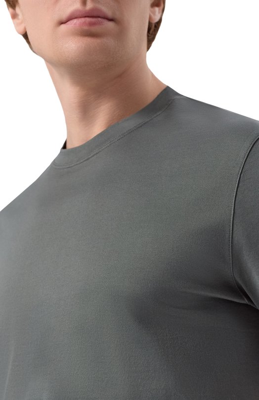 Хлопковая футболка Andrea Campagna TSMC/JERLUX Хаки  TSMC/JERLUX Фото 5