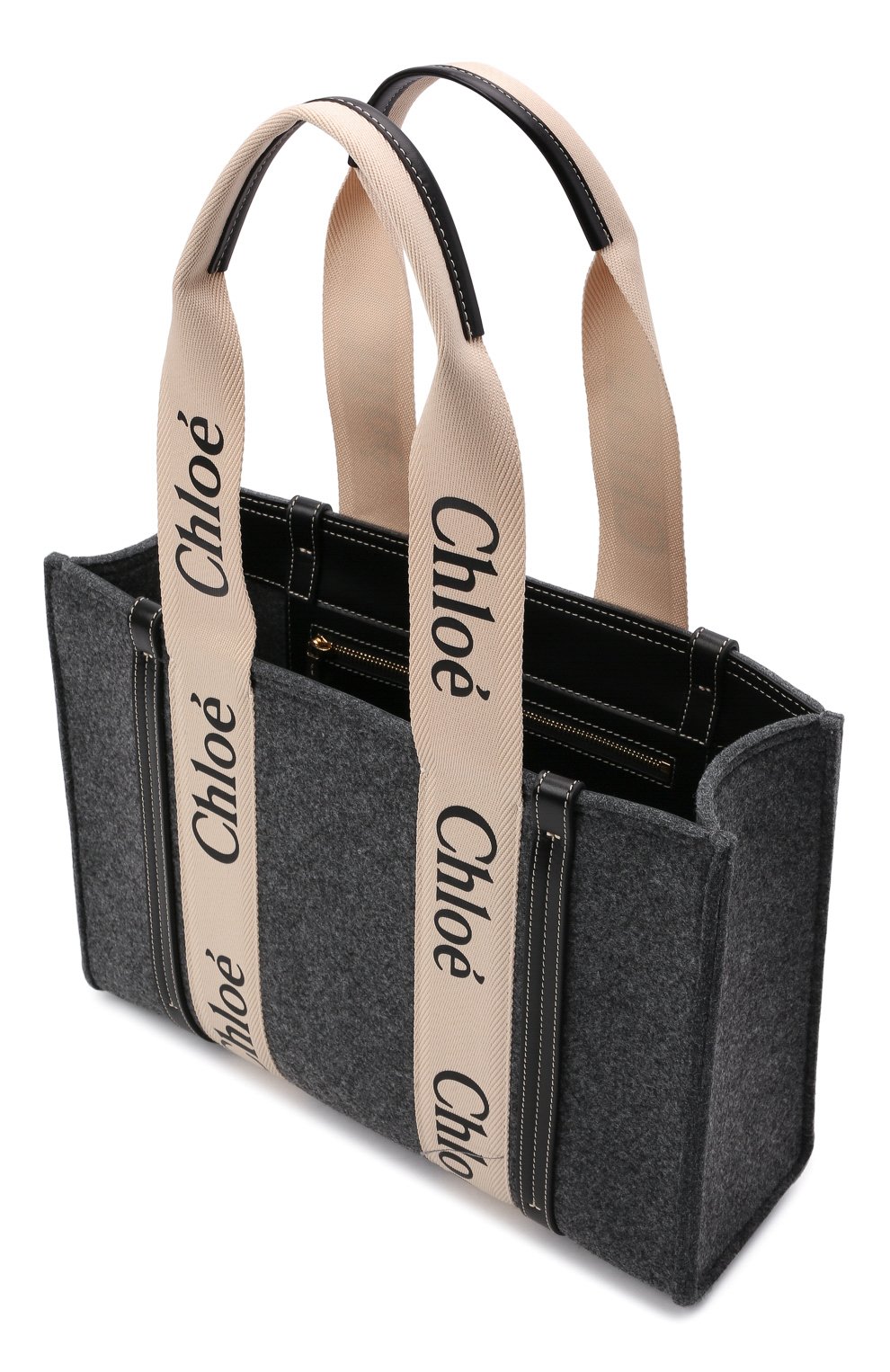 Сумка-тоут woody small CHLOÉ, арт. CHC21WS383F37, фото 4