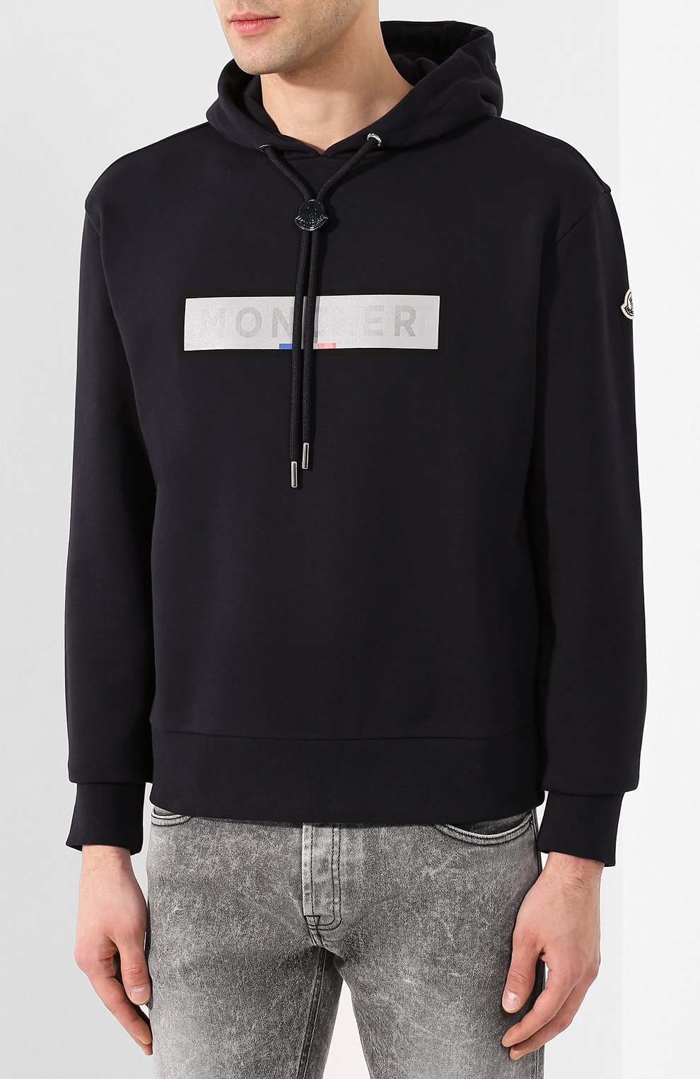 Хлопковое худи MONCLER, арт. F1-091-8G714-20-8098U, фото 3