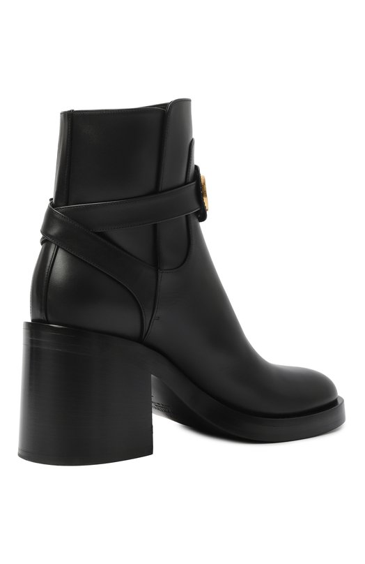 Кожаные ботильоны VLogo Signature Valentino 7W2S0MB4/DSH Чёрный  7W2S0MB4/DSH Фото 5