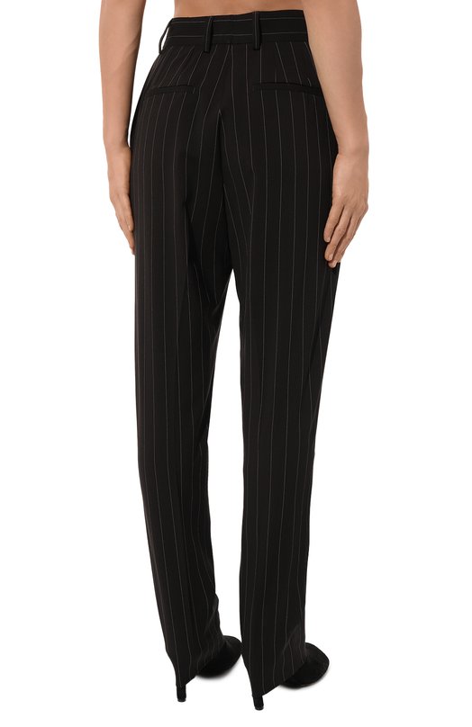 Шерстяные брюки Dolce & Gabbana FTAM2T/FRBC2 Коричневый  FTAM2T/FRBC2 Фото 4