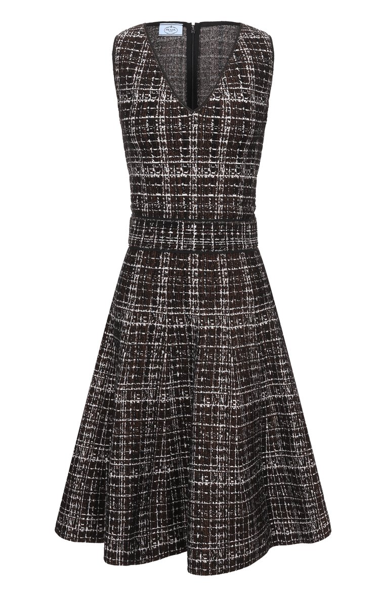 Платье из вискозы и шерсти PRADA, арт. 123254-1HVG-F0005-152, фото 1