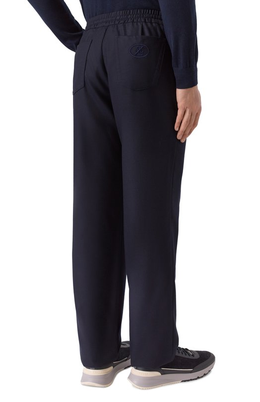 Шерстяные брюки Zilli CP201CM0201VLXS00 Синий  CP201CM0201VLXS00 Фото 4