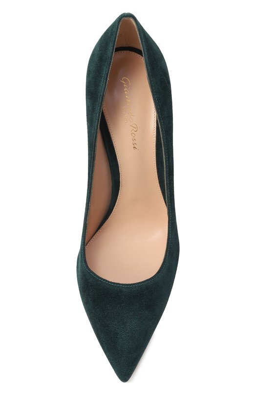 Замшевые туфли Gianvito 105 Gianvito Rossi G28470.15RIC.CAMHUNT Зелёный  G28470.15RIC.CAMHUNT Фото 6