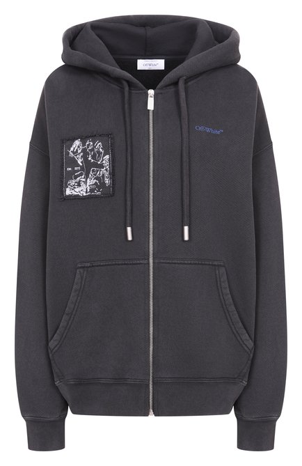 Женский хлопковая толстовка OFF-WHITE, арт. 0WBE009F25FLE001