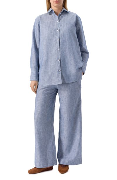 Брюки изо льна и хлопка ZIMMERLI, арт. 4697-17003, фото 2