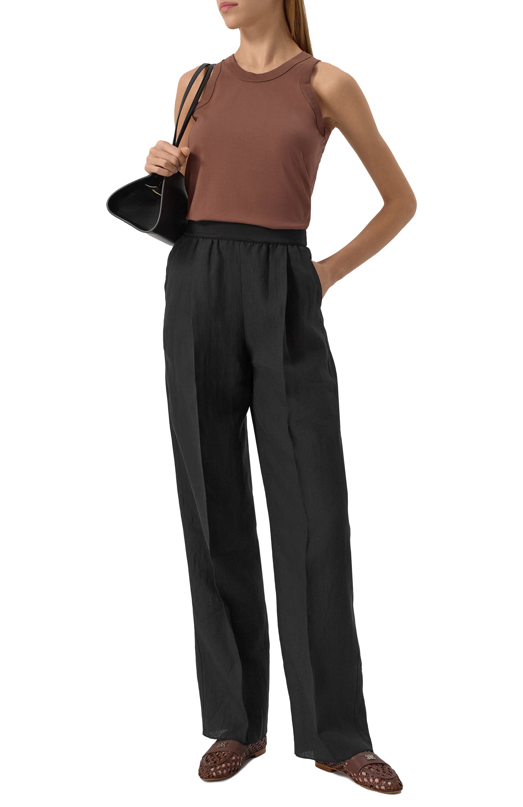 Льняные брюки AGNONA, арт. T70608/U3039, фото 2