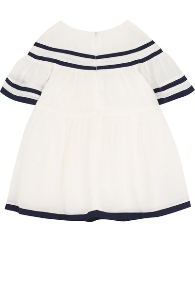 Платье свободного кроя с контрастной отделкой CHLOÉ, арт. C02175/3M-18M, фото 2