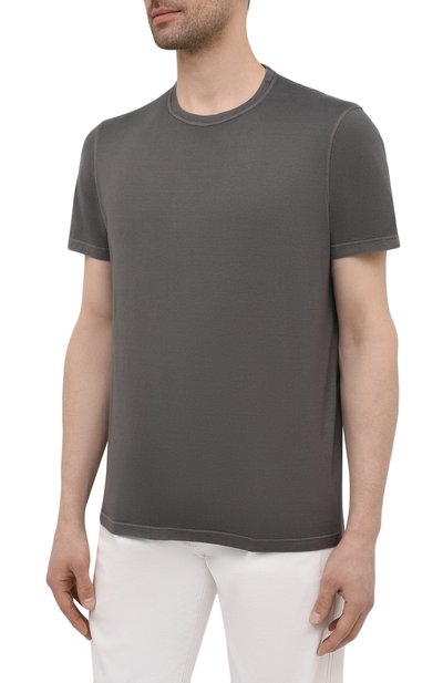 Футболка из хлопка и кашемира KITON, арт. UMK0029, фото 3