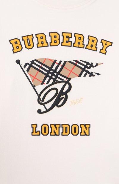 Хлопковая футболка BURBERRY, арт. 8126308, фото 3