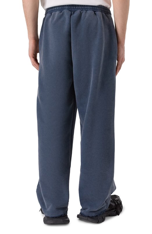 Хлопковые брюки Balenciaga 846917/TTVB7 Синий  846917/TTVB7 Фото 4