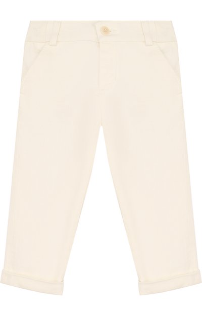 Хлопковые брюки с эластичной вставкой на поясе LORO PIANA, арт. FAI1476, фото 1