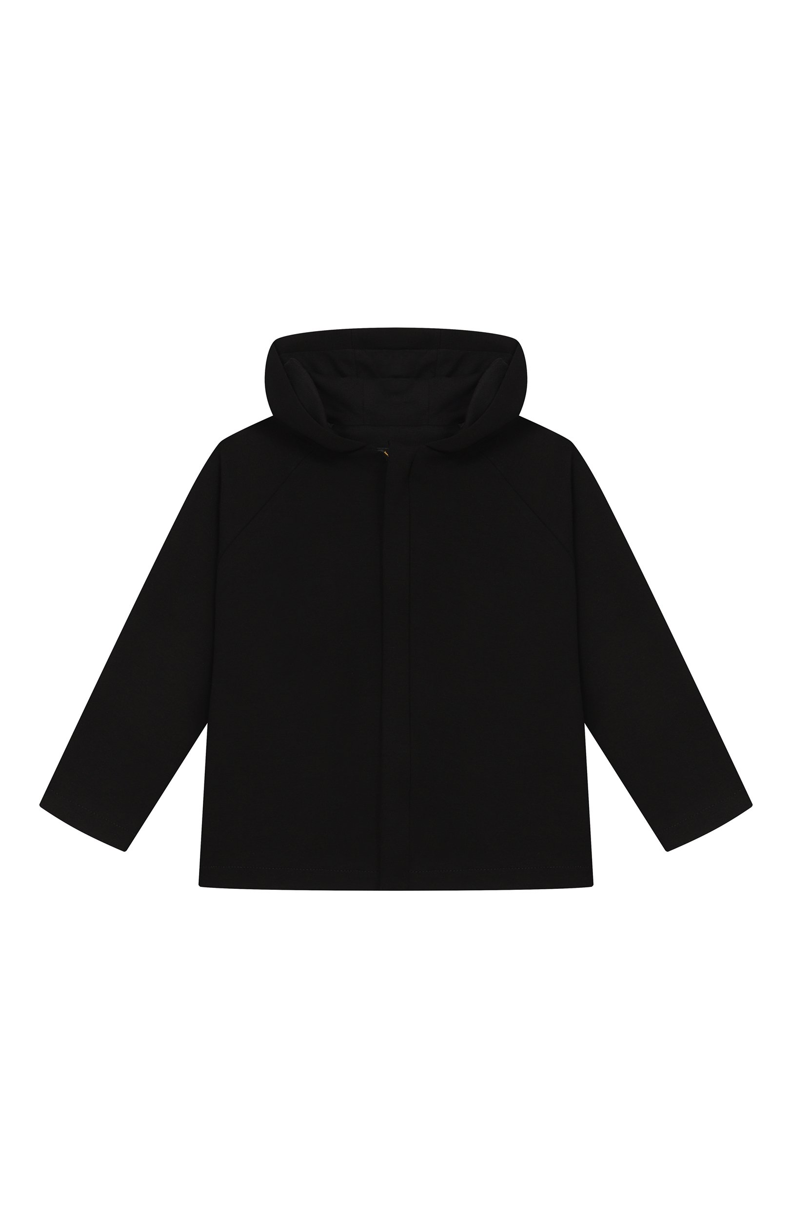 Толстовка из вискозы BALMAIN черного цвета по цене 39150 руб., арт. BZ2527, фото 1 Толстовка из вискозы BALMAIN, арт. BZ2527, фото 1