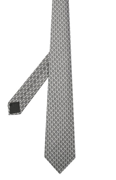 Шелковый галстук LANVIN серого цвета по цене 12600 руб., арт. 2065/TIE, фото 2 Шелковый галстук LANVIN, арт. 2065/TIE, фото 2