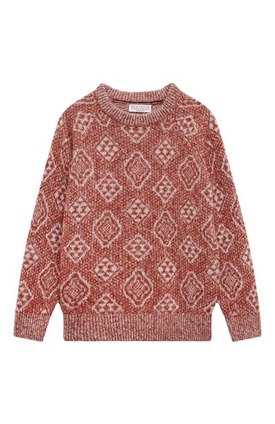 Свитер из шерсти и хлопка BRUNELLO CUCINELLI, арт. BS0M74200A