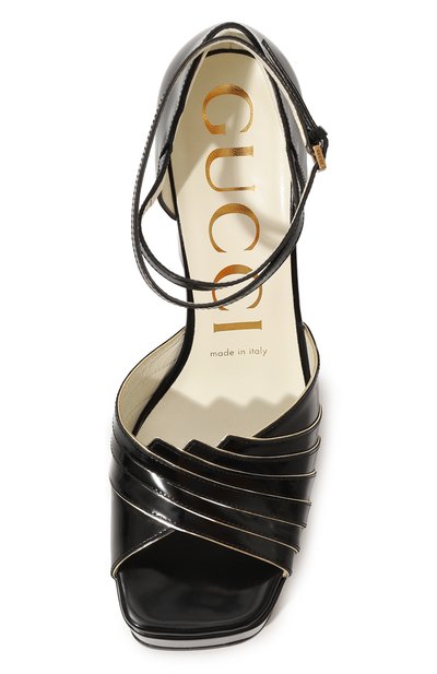 Кожаные босоножки GUCCI, арт. 601580 CLG00, фото 4