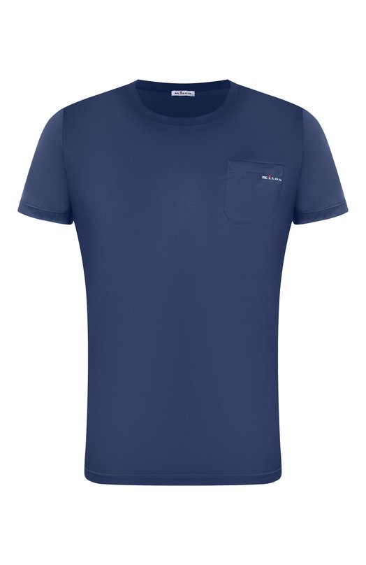 Шелковая футболка Kiton UNWM019K0760H Синий UNWM019K0760H