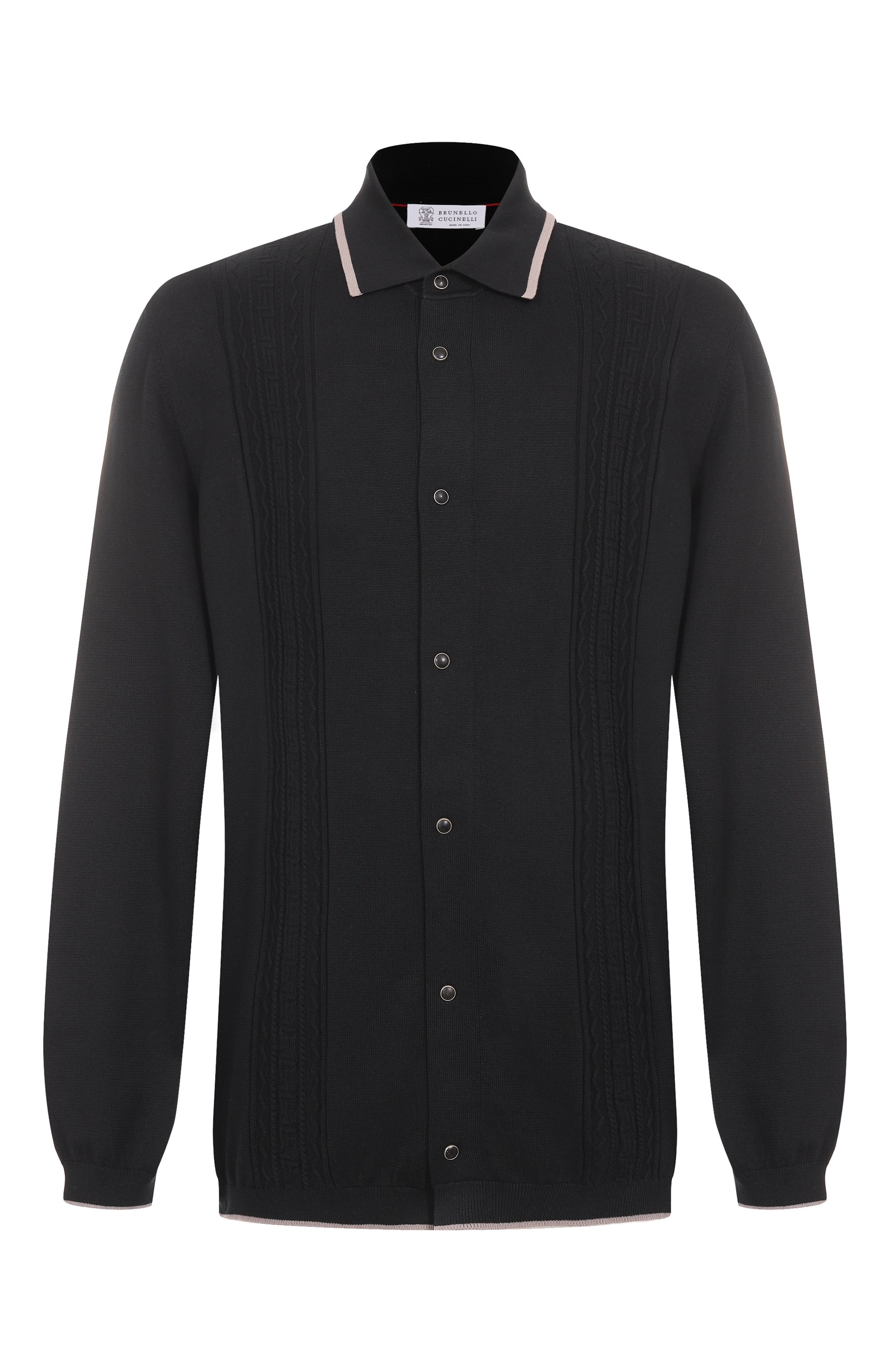Хлопковая рубашка BRUNELLO CUCINELLI, арт. M29203405, фото 1