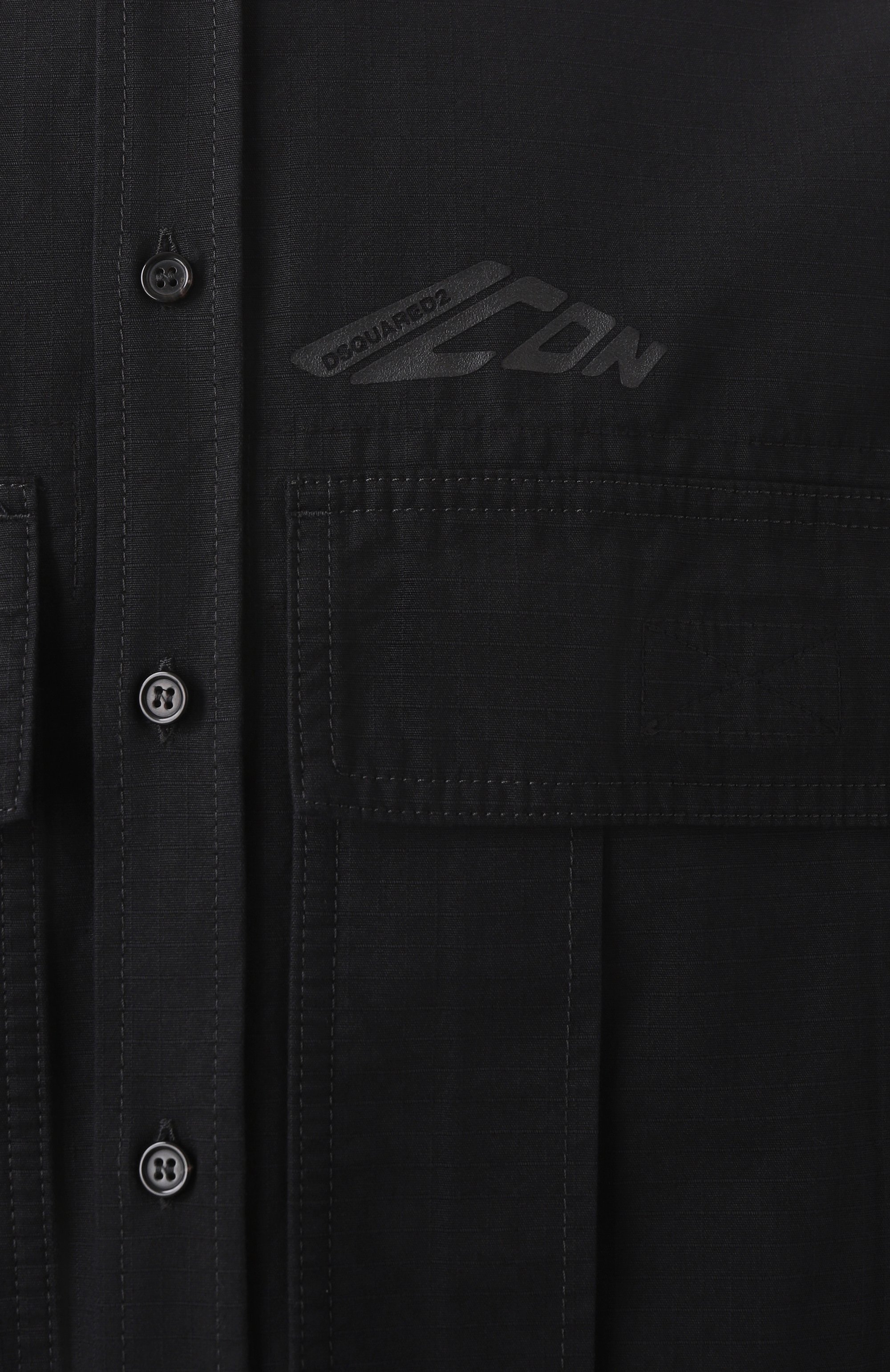 Хлопковая рубашка icon DSQUARED2 черного цвета по цене 59950 руб., арт. S79DL0052/D35224, фото 6 Хлопковая рубашка icon DSQUARED2, арт. S79DL0052/D35224, фото 6