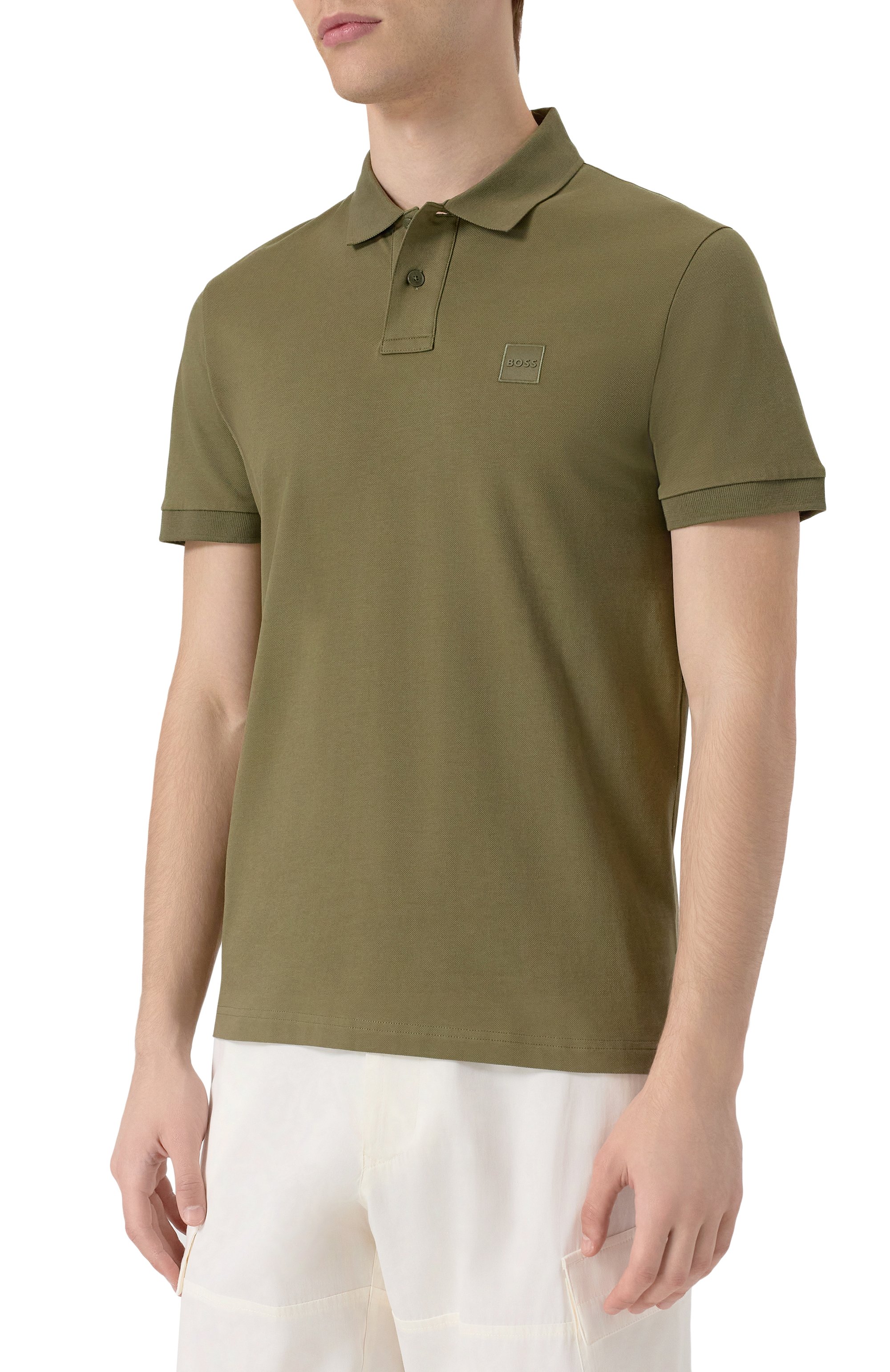 Хлопковое поло BOSS ORANGE, арт. 50507803, фото 3